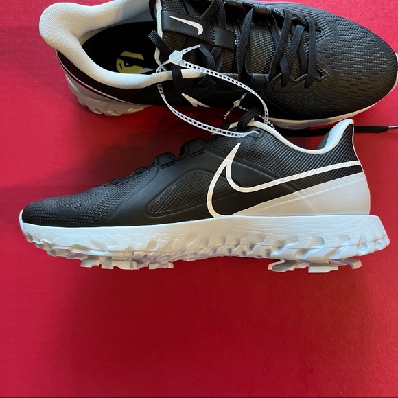 NEW! Nike React Infinity Golf Shoes Black White Comfort CT6620-004 Sz 9 - Picture 2 of 5